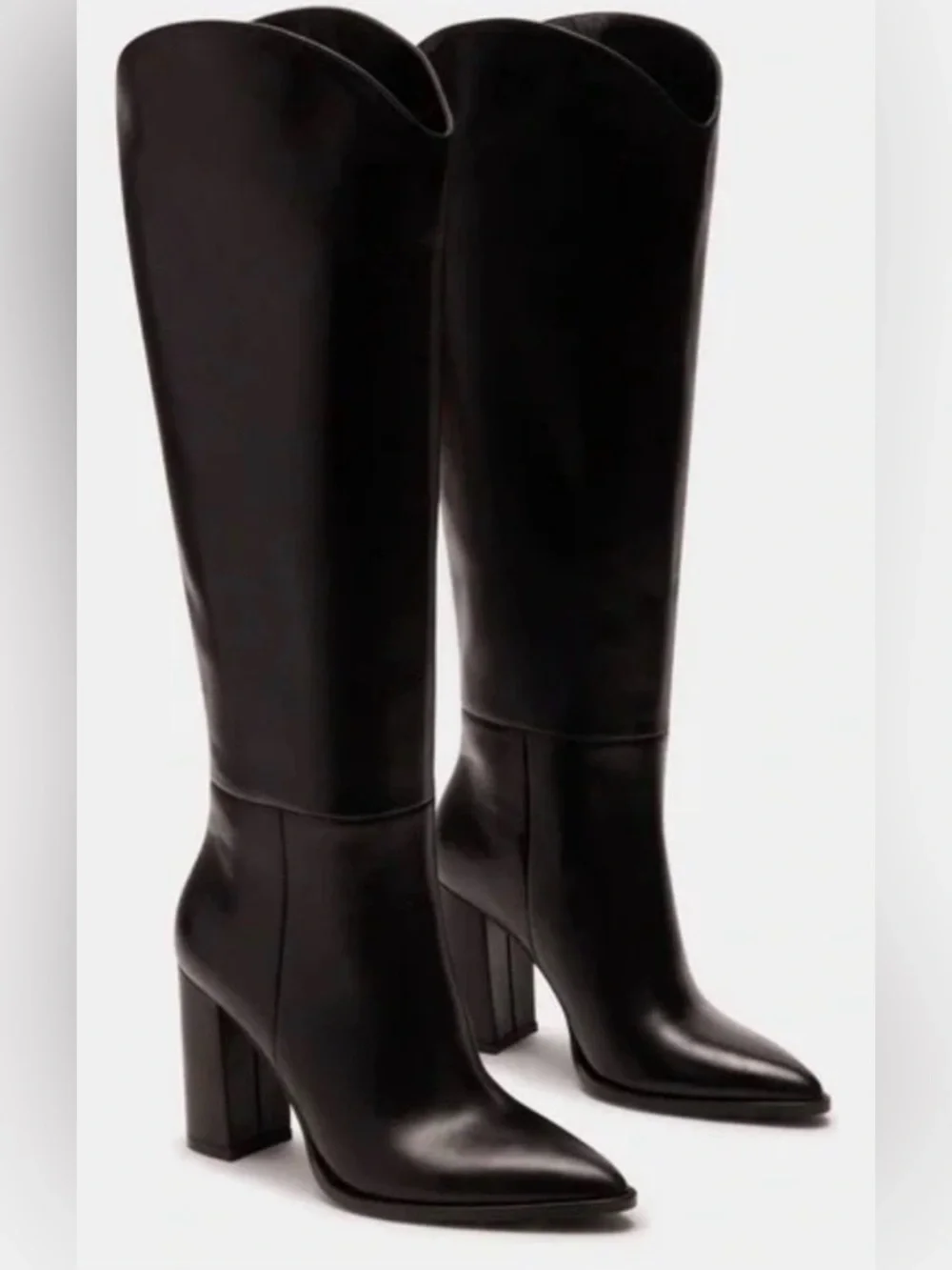 Steve Madden Bixby Black Pointed-Toe Over-the-Knee Boots